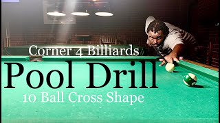 Pool Drill | 10 Ball Cross Shape