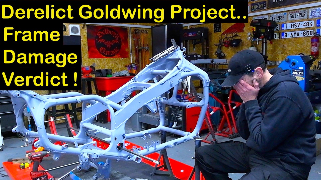 Заброшенный Goldwing, день 38, «Повреждение рамы?» Вердикт!