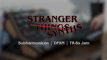 "STRANGER THINGS " - I mean "STRANGER SYNTHS" - Moog Subharmonicon | DFAM | TR-8s Jam. Episode 12