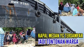 kapal medan punya bos ahong yg terdampar di madura di tarik kelaut jadi tontonan warga 1 Mar 2026