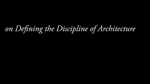 2020 McDermott Conversation: Defining Architecture