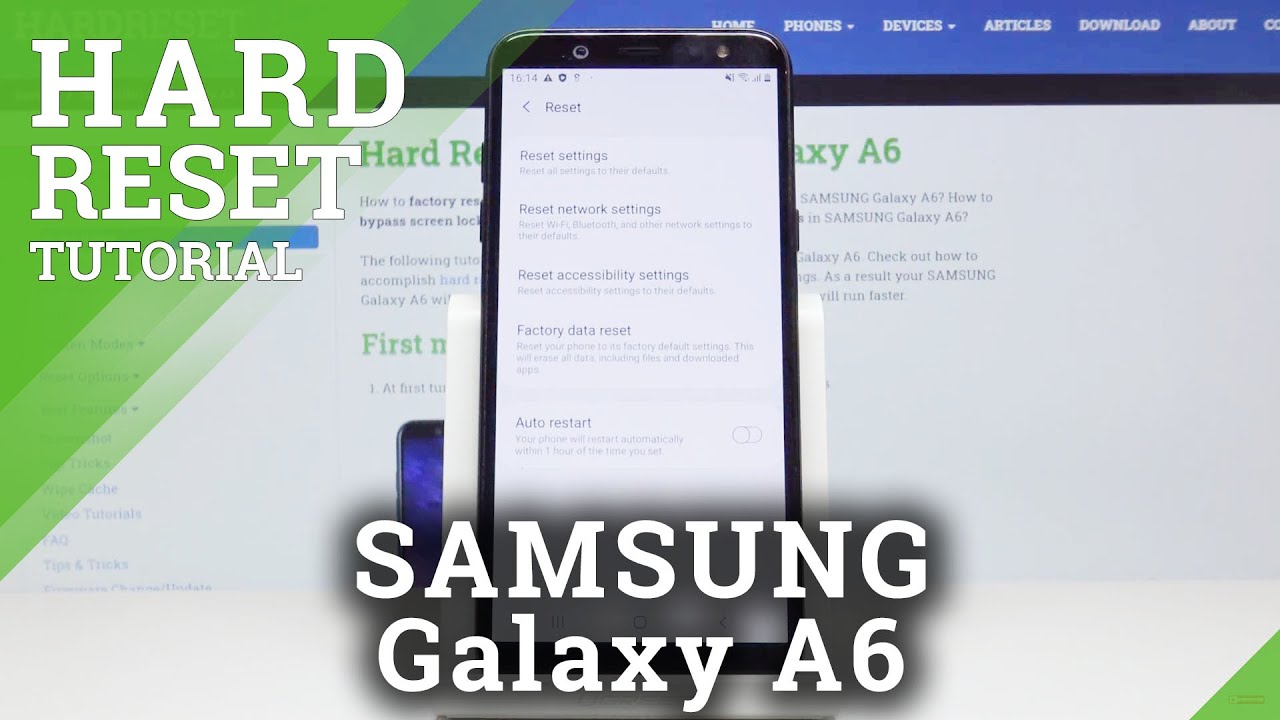 How to Factory Reset Samsung Galaxy A6 - Remove Password / Wipe Data