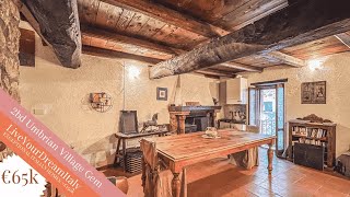 €65k ~ UMBRIA ANCIENT VILLAGE Character Home for Sale in Italy ~ Beautiful Stone Villa (SOLD)
