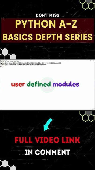 user defined modules in python #telugu | #shorts #coding - YouTube