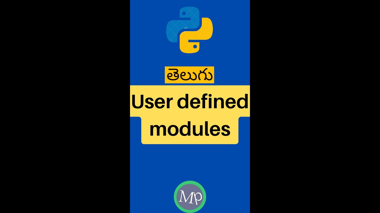 user defined modules in python #telugu | #shorts #coding - YouTube
