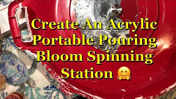 #Created a Acrylic Pouring Bloom Spinner Station