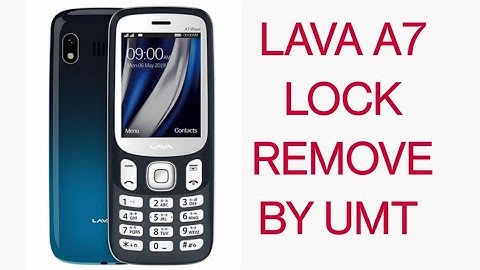 Lava a7 keypad phone lock/password remove by umt pro Avenger genric MTK