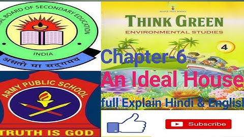 Class 4  EVS Army/Cbse Chapter - 6 An Ideal House Full Explain in Hindi and English