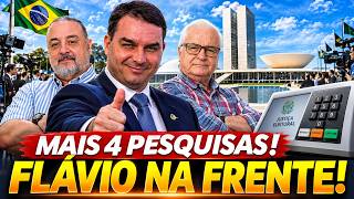 Explosive home stretch! Four polls show Flávio leading Lula!