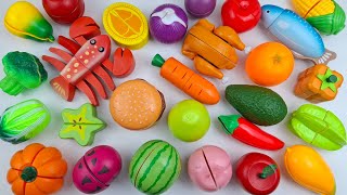 How to Cutting Wooden &amp; Plastic Fruit Vegetables, Watermelon Corn | Satisfying Video Squishy ASMR