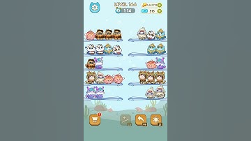 Cat Sort Puzzle: Cute Pet Game (level 166) #catsort #sonatgame #catsortpuzzle