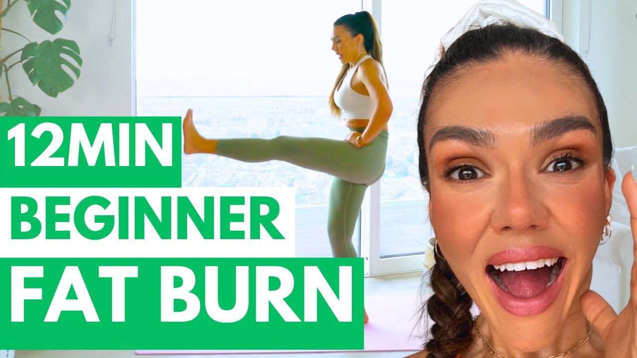 12 MIN AT HOME CARDIO FAT BURN WORKOUT (Beginner Friendly Calorie Burn) YouTube