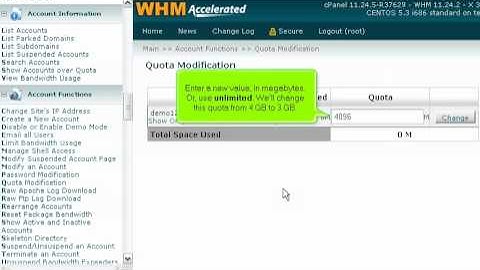 How to change an account