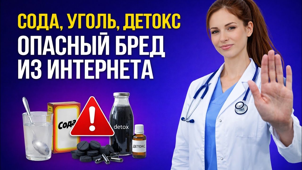 Сода, уголь, детокс — опасный бред из интернета