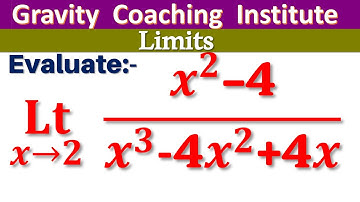 Limit x tends to 2  (x^2-4)/(x^3-4x^2+4x) | Limit x tends to 2  x square - 4 by x cube - 4 x square