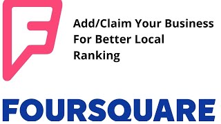 How to add business on foursquare, Claim your business on foursquare | Local SEO Citations screenshot 2