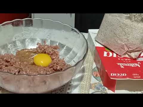 Almôndegas com farelo de aveia #assado#nutritivo.