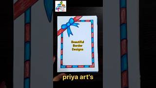 10 Unique Border Design Ideas for Project Decoration | Project Work Border Design Ideas #shorts