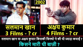 Salman Khan vs Akshay Kumar Movies Collection in 2002 | Jaani Dushman | Hum Tumhare Hain Sanam