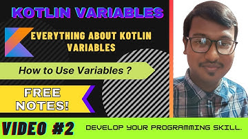 Variables in Kotlin | Free Kotlin Course in Bengali by Rajdip Mondal | Free Notes | Video #2