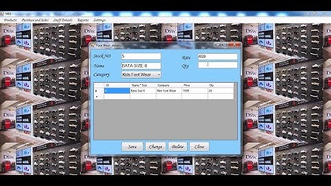 Foot Wear Shop Management System VB NET 2010 Project | Source Code Download Link is in Description