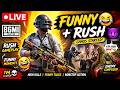 BGMI LIVE 🔴 FUNNY RUSH GAMEPLAY | LAUGH + CLUTCH NONSTOP
