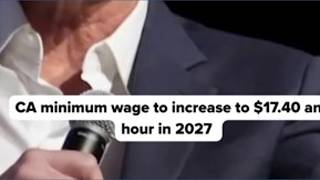 CA minimum wage to increase in 2027