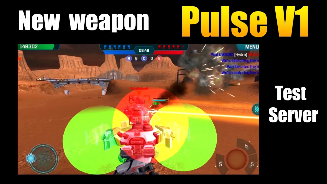 WR War Robots - Test Server - New weapon prototype Pulse V1
