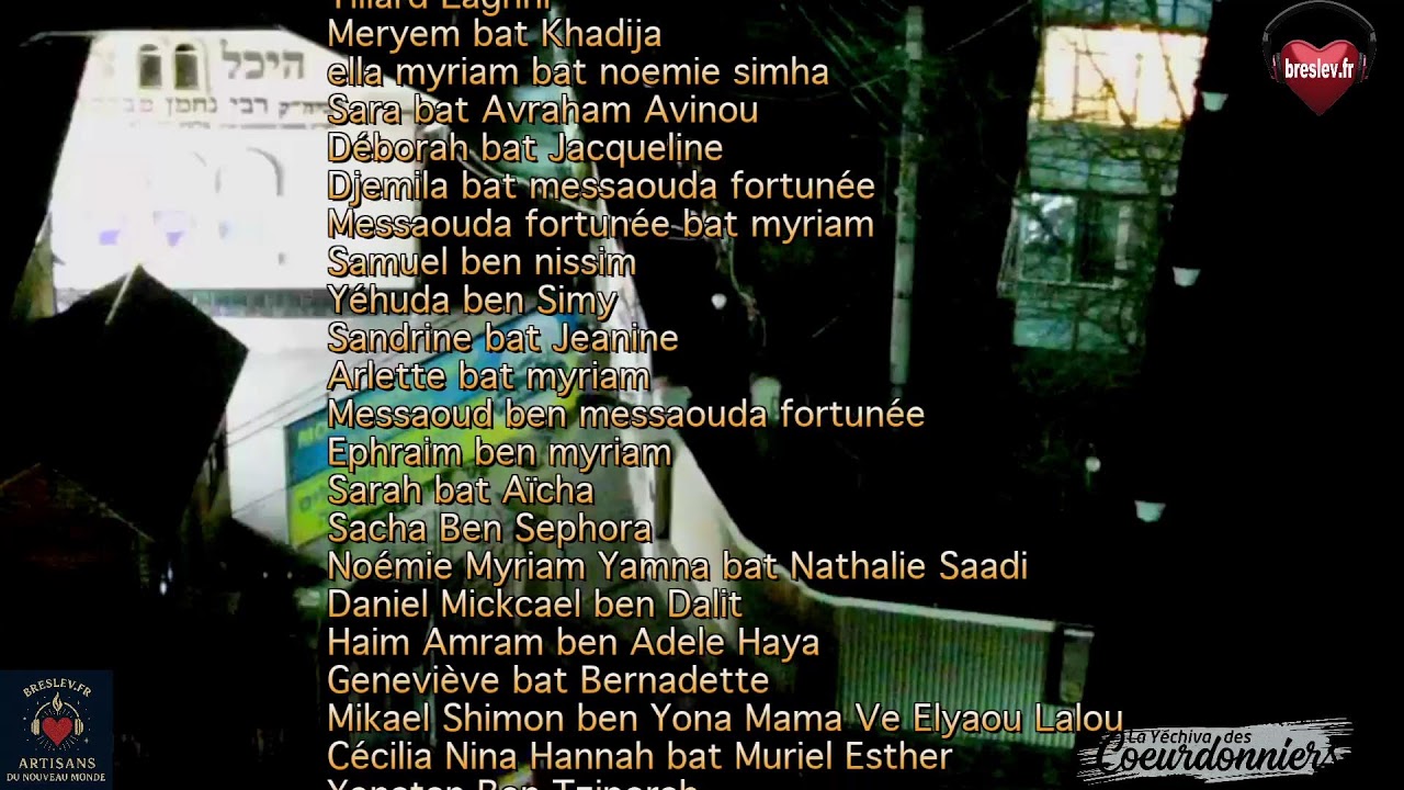 Tikoun Haclali - 23Avril  - Breslev - Ouman - Sefira 21Malkhout chebe Tiferet