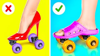INCREDIBLE SHOE CRAFTS AND HACKS FOR YOUR FEET || Upgrade Your Wardrobe by 123 GO! Kevin