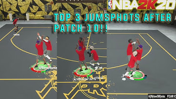 NBA 2K20 TOP 3 JUMPSHOTS AFTER PATCH 10! 100% GREEN RELEASE ON EVERY SHOT! BECOME A GREEN MACHINE!!