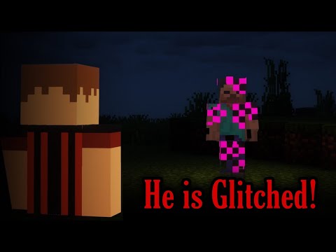 Glitched Steve came from another world into mine!