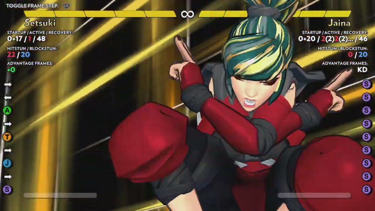 Fantasy Strike - setsuki 4 DMG setup combo