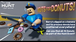 BARRY'S PRISON RUN - How To Get The Golden Trophy & All Donuts - The Hunt Roblox Event