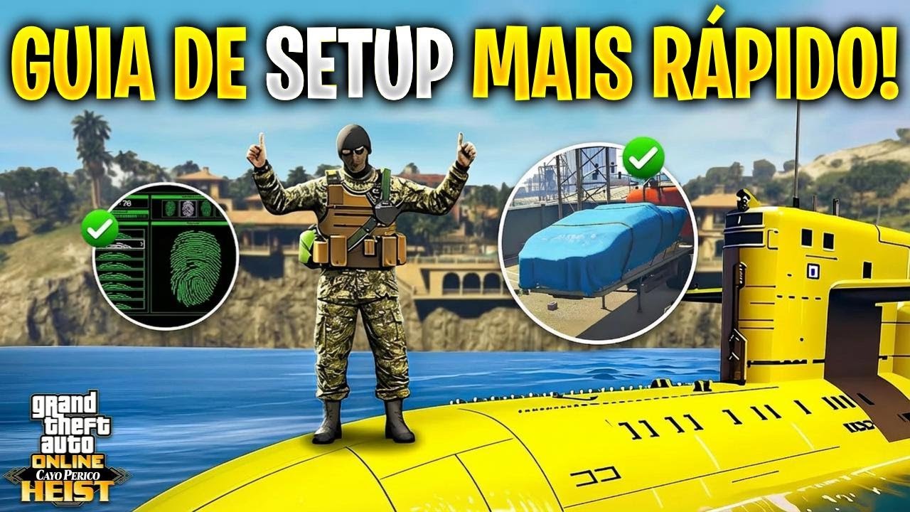 O jeito mais rápido de fazer todas as preparações do golpe Cayo Perico no GTA Online