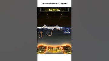 Rate of Free Legendary FFAR 1 - Shredder #codm #callofdutymobile #codmobile #shorts
