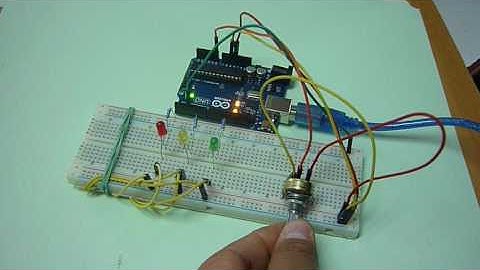 ARDUINO Lab04: Control de 3 leds con POT y Lectura en Monitor Serial