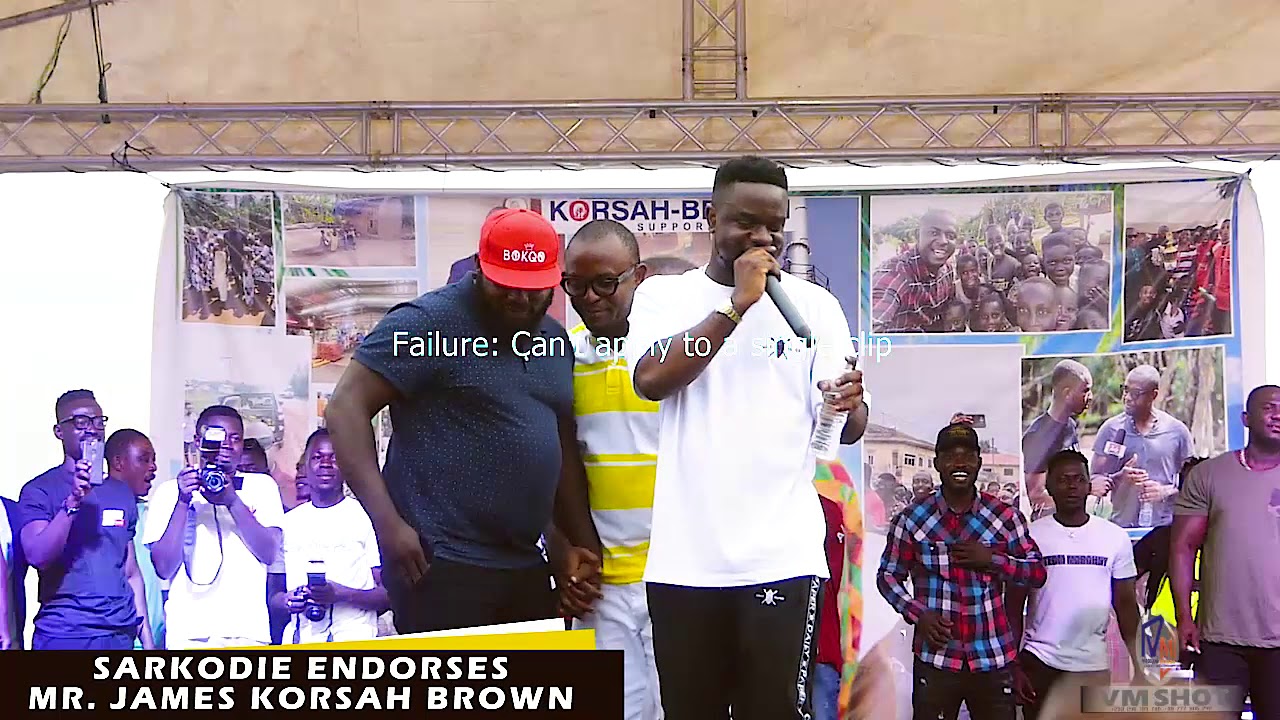 SARKODIE ENDORSES MR JAMES KORSAH BROWN YouTube
