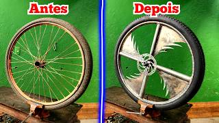 How to make a custom WHEEL for a CHOPPER bike