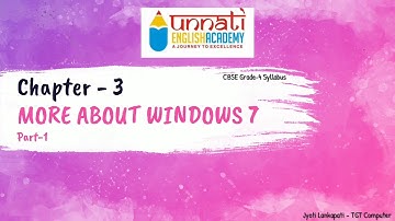 CLASS 4 | CBSE | MORE ABOUT WINDOWS 7 | FEATURES | DESKTOP | ICONS | TASKBAR | START BUTTON