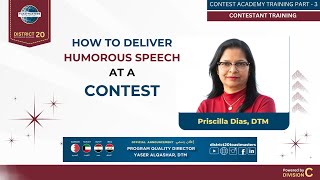 How to Deliver Humorous Speech At Toastmasters Contest