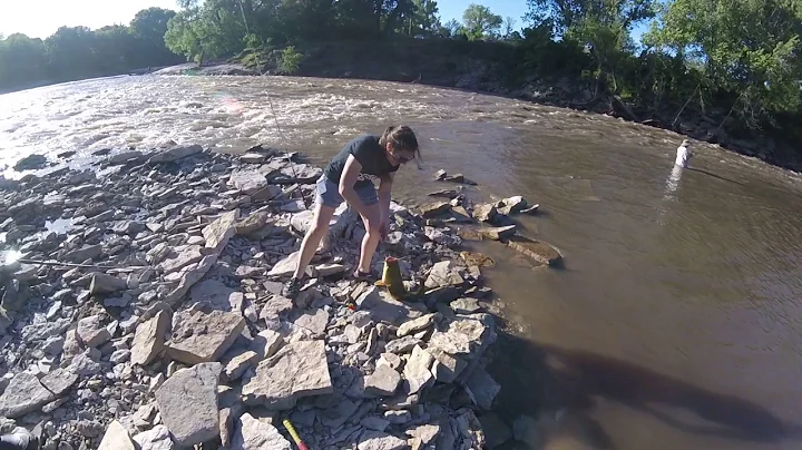 Dr Suzanne Rupp gets her first flathead of the 201...