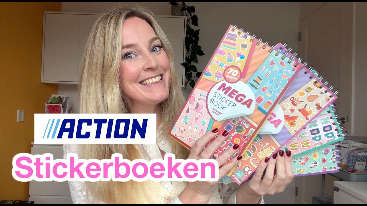 Action TIP 💙 mega sticker book flip through 🎨📚 Craft Universe