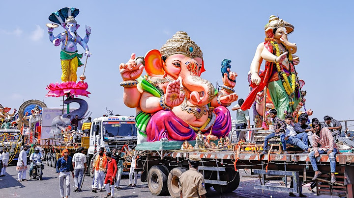 Ganesh Shobha Yatra | Big Ganesh nimajjanam 2024 Tank bund | Ganesh immersion | Ganesh visarjan 2024