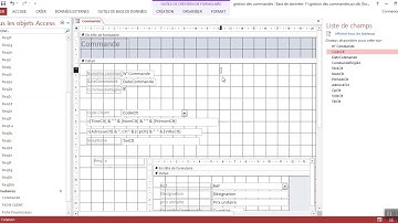 Ms Access Formulaire et sous formulaire