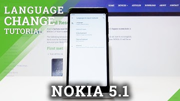 How to Change Language in NOKIA 5.1 - Language Settings