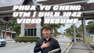 Video Resume | UTM UHLB1042