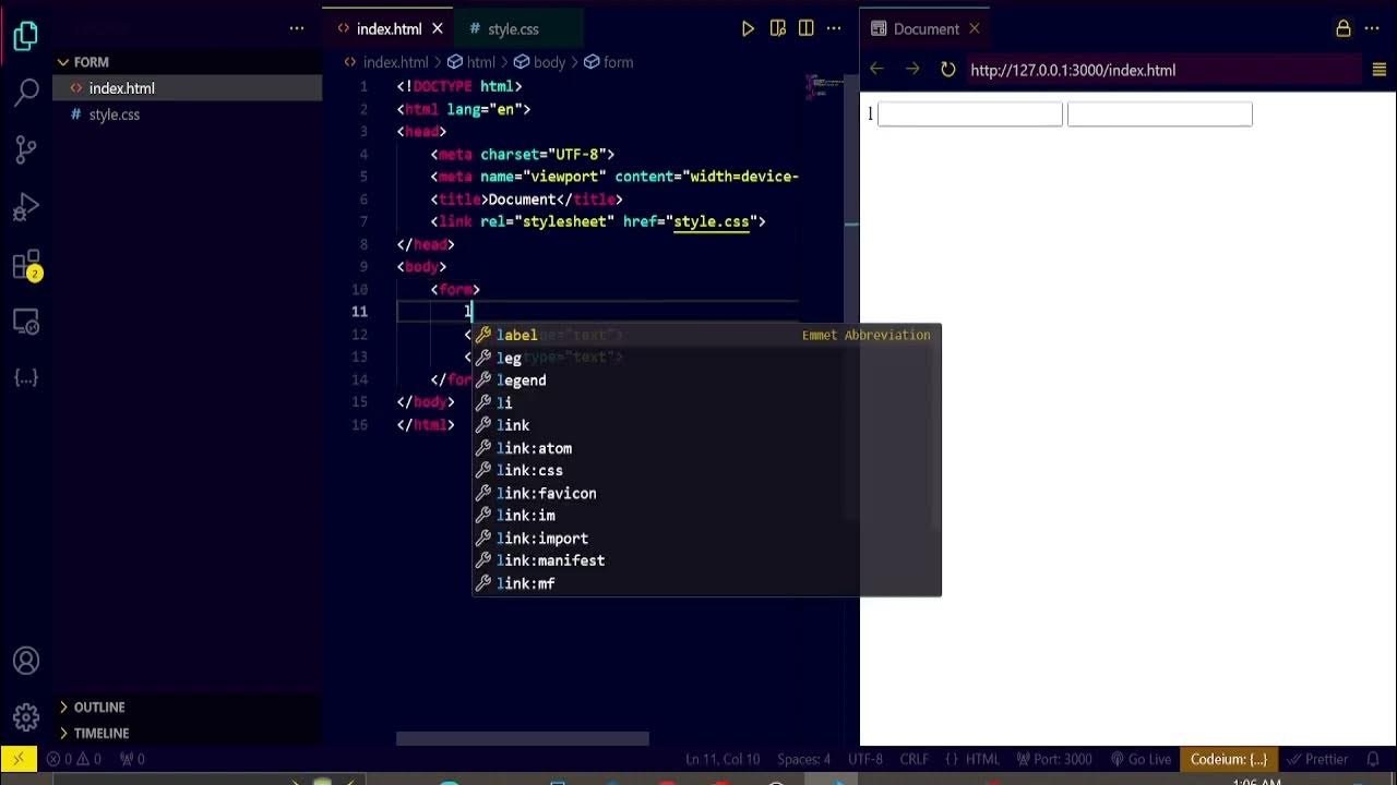 Simple HTML CSS form - YouTube