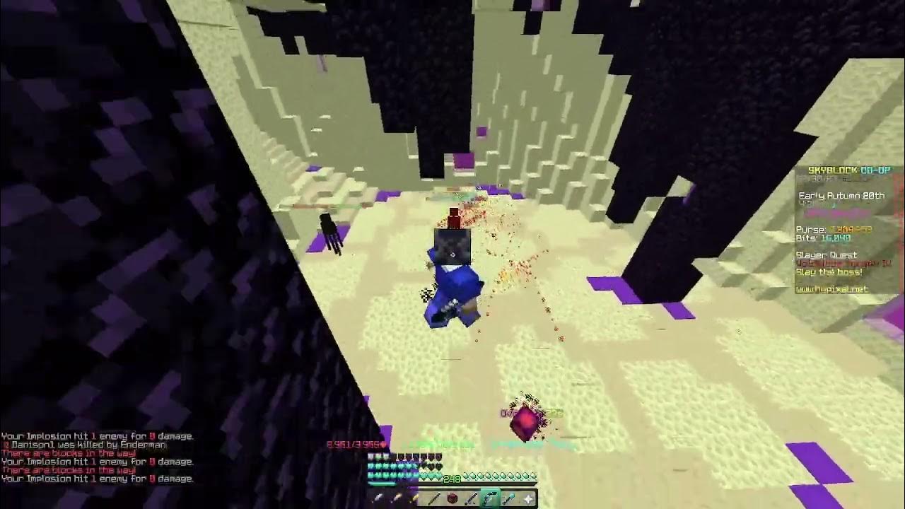 solo t4 voidgloom with aurora armor (hypixel skyblock) YouTube
