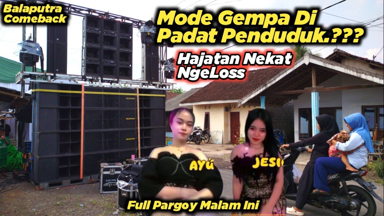 HAJAT PALING SEREM ‼️DAN NEKAT PADAT PENDUDUK DI MODE SRUK LOSSS || BALAPUTRA PRODUCTION 